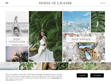 Tablet Screenshot of houseoflavande.com